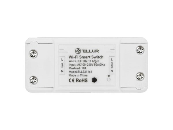 Întrerupător WiFi Tellur, de linie, 2200W, Alb
