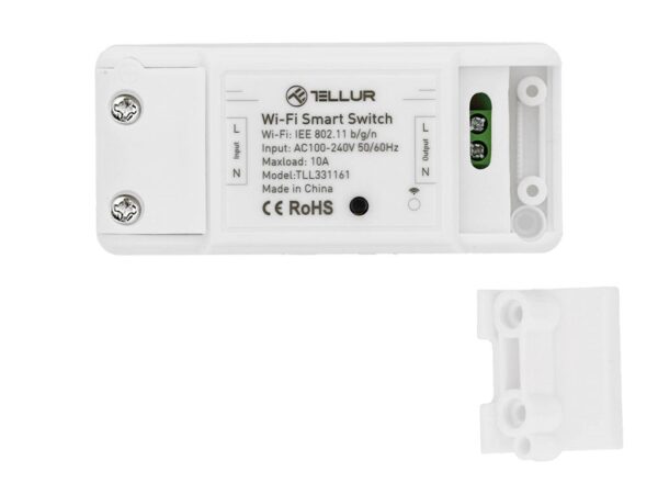 Întrerupător WiFi Tellur, de linie, 2200W, Alb
