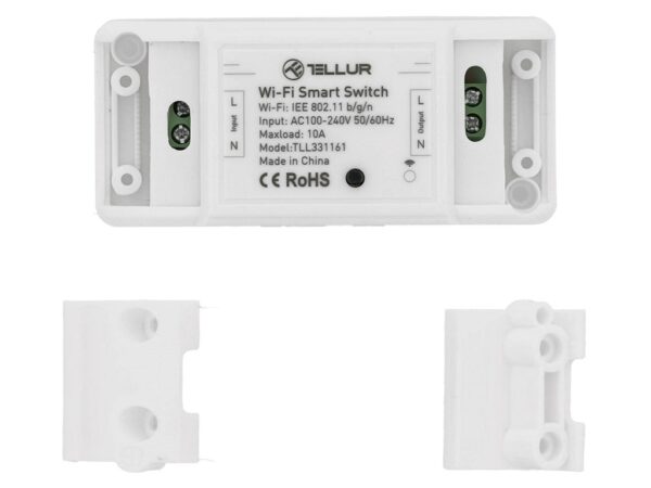 Întrerupător WiFi Tellur, de linie, 2200W, Alb