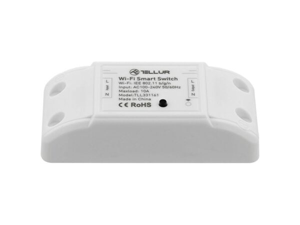 Întrerupător WiFi Tellur, de linie, 2200W, Alb