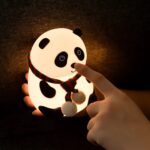 Lampă de noapte pentru copii, silicon, reincarcabilă, Panda