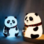 Lampă de noapte pentru copii, silicon, reincarcabilă, Panda