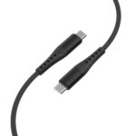 Lemontti Cablu Bending Aluminum Type-C la Type-C, Fast Charge, PD 60W, 2m, Negru - imagine 3