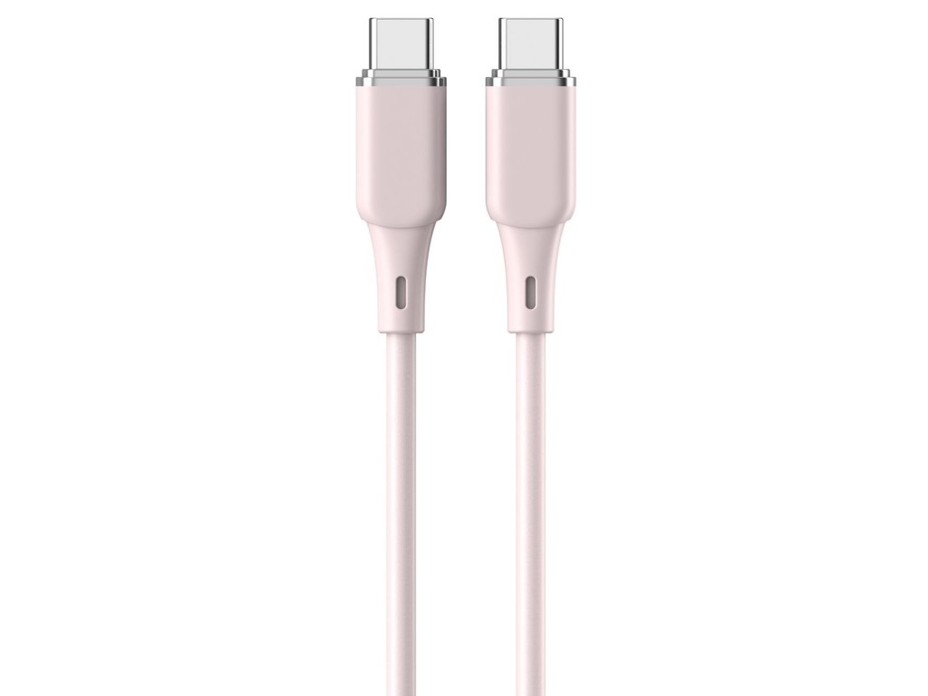 lemontti-cablu-liquid-silicontype-c-la-type-c-fast-charge-60w-1-2m-roz Lemontti Cablu Liquid SiliconType-C la Type-C, Fast Charge, 60W, 1.2m, Roz - imagine 1