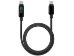 Lemontti Cablu Screen Digital Display Type-C la Type-C, Fast Charge, 100W, 2m, Negru