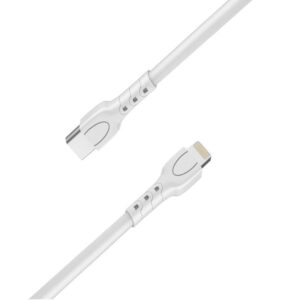 Lemontti Cablu Type-C la tip Lightning, 25W, 0.5m, Alb