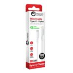 Lemontti Cablu Wind Fast Charge Type-C la tip Lightning, PD 30W, 1.2m, Alb - imagine 2