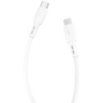 Lemontti Cablu Wind Fast Charge Type-C la Type-C, PD, 65W, 1.2m, Alb - imagine 4