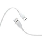 Lemontti Cablu Wind Fast Charge USB-A la Type-C, 1.2m, Alb - imagine 3