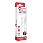 Lemontti Cablu Wind USB-A la tip Lightning, 0.5m, Alb - imagine 2