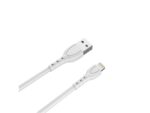 Lemontti Cablu Wind USB-A la tip Lightning, 1.2m, Alb