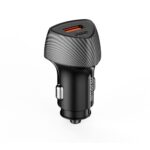 Lemontti Incarcator Auto Super Fast Charge 48W 2 porturi PD Type-C 30W + USB-A QC 3.0 Negru - imagine 4