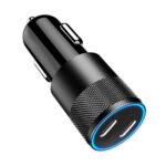Lemontti Incarcator Auto Super Fast Charge 60W 2 porturi PD Type-C x 30W Negru - imagine 5