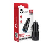 Lemontti Incarcator Auto Super Fast Charge 60W 2 porturi PD Type-C x 30W Negru - imagine 6