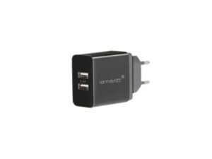 Lemontti Incarcator Retea 2.4A 2 porturi USB-A Negru