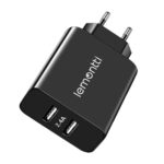 Lemontti Incarcator Retea 2.4A 2 porturi USB-A Negru - imagine 4