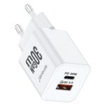 Lemontti Incarcator Retea GaN Dual Port 1x Type-C si 1x USB-A, 30W, EU Plug, Alb - imagine 4