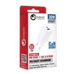 Lemontti Incarcator Retea GaN Dual Port 1x Type-C si 1x USB-A, 30W, EU Plug, Alb - imagine 5