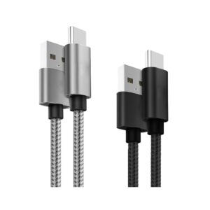 Lemontti Set Cabluri Bending Aluminum USB-A la Type-C 0.5m + 1m