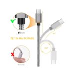 Lemontti Set Cabluri Bending Aluminum USB-A la Type-C 0.5m + 1m - imagine 6