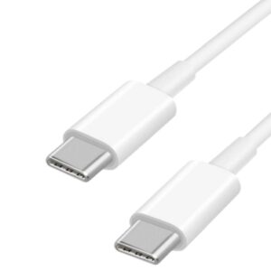 Lemontti Set Incarcator Retea Fast Charge 20W 1 x PD Type-C + 1 x USB-A Quick Charge 3.0 si cablu Type-C-Type-C 20W 1m Alb