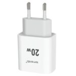 Lemontti Set Incarcator Retea Fast Charge 20W 1 x PD Type-C + 1 x USB-A Quick Charge 3.0 si cablu Type-C-Type-C 20W 1m Alb - imagine 4