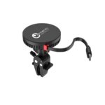 Lemontti Suport Auto MagSafe Magnetic cu Incarcare wireless si cablu retractabil Type-C 1m, prindere ventilatie, Negru - imagine 11