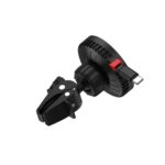 Lemontti Suport Auto MagSafe Magnetic cu Incarcare wireless si cablu retractabil Type-C 1m, prindere ventilatie, Negru - imagine 2