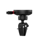 Lemontti Suport Auto MagSafe Magnetic cu Incarcare wireless si cablu retractabil Type-C 1m, prindere ventilatie, Negru - imagine 3