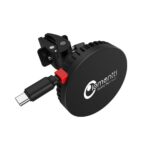 Lemontti Suport Auto MagSafe Magnetic cu Incarcare wireless si cablu retractabil Type-C 1m, prindere ventilatie, Negru - imagine 7