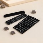 Lemontti Suport auto numar telefon parcare, 2 numere telefon schimbabile, aluminiu, cifre magnetice fluorescente, Negru - imagine 7