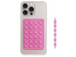 Lemontti Suport Silicon Duo cu ventuze pentru telefon Fuchsia