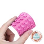 Lemontti Suport Silicon Duo cu ventuze pentru telefon Fuchsia - imagine 4