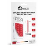 Lemontti Suport Silicon Duo cu ventuze pentru telefon Rosu - imagine 3