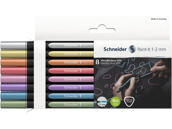 Liner metalic Schneider Paint-It 020 1-2 mm 8 buc/set