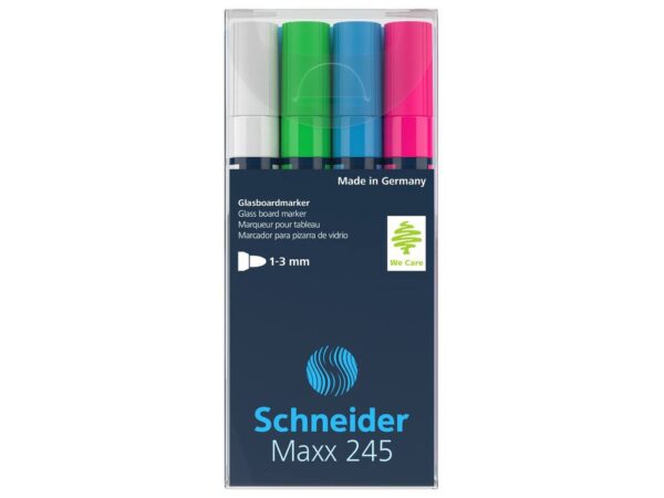 Marker pentru sticlă Schneider Maxx 245 4/set
