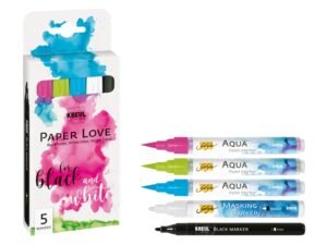 Marker Kreul Paper Love 5 culori/set