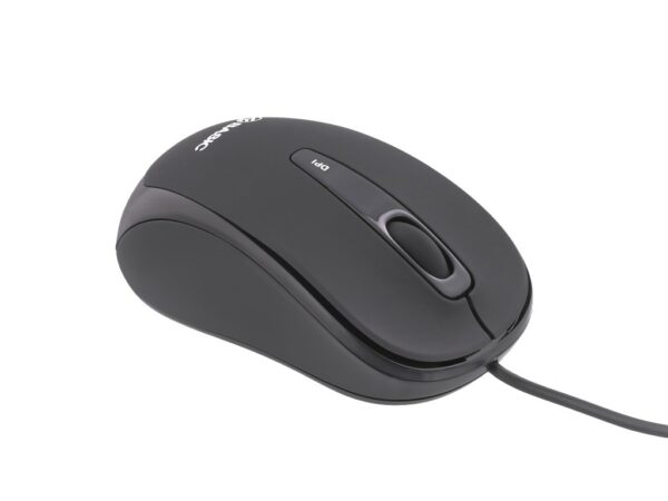 Mouse cu fir Tellur Basic, mini, negru