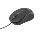 Mouse cu fir Tellur Basic, mini, negru