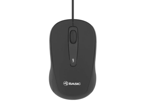 Mouse cu fir Tellur Basic, mini, negru