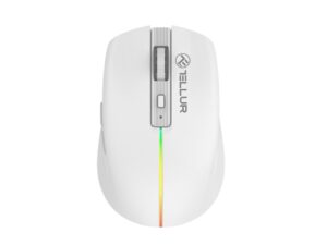 Mouse wireless Tellur, Silent Click, Alb