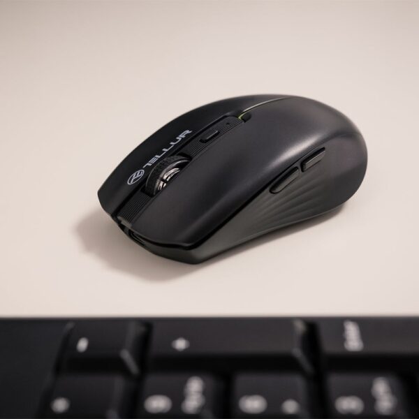 Mouse wireless Tellur, Silent Click, Negru