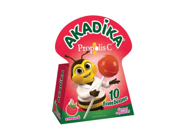 Multivitamine Akadika Propolis C Zmeură 10 buc/cut