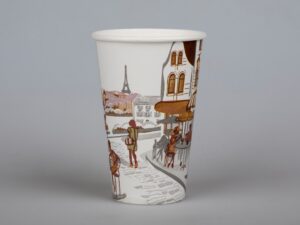 Pahar de carton 7 oz City 210 ml, 10 buc/set