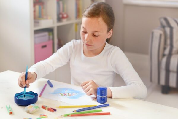Pahar pentru pictură simplu Click-Go Faber-Castell