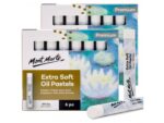 Pastel ulei extra fin alb Mont Marte 6buc/set