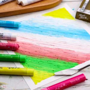 Pastel ulei extra fin alb Mont Marte 6buc/set