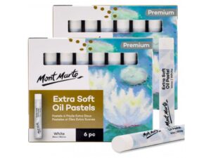 Pastel ulei extra fin alb Mont Marte 6buc/set