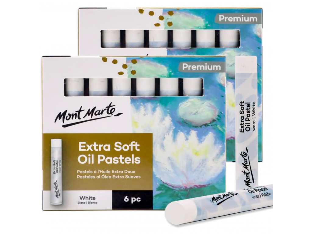 pastel-ulei-extra-fin-alb-mont-marte-6buc-set Pastel ulei extra fin alb Mont Marte 6buc/set - imagine 1