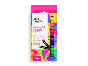 Pastel ulei fluoro Mont Marte 12 buc/set